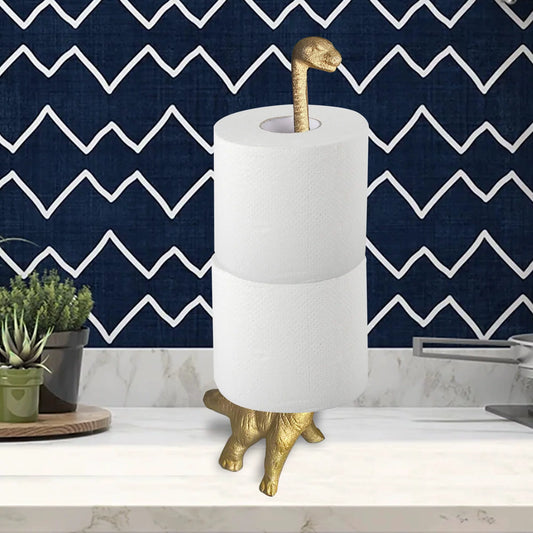 Sauropod Kitchen Roll/Paper Towel Holder (Gold)