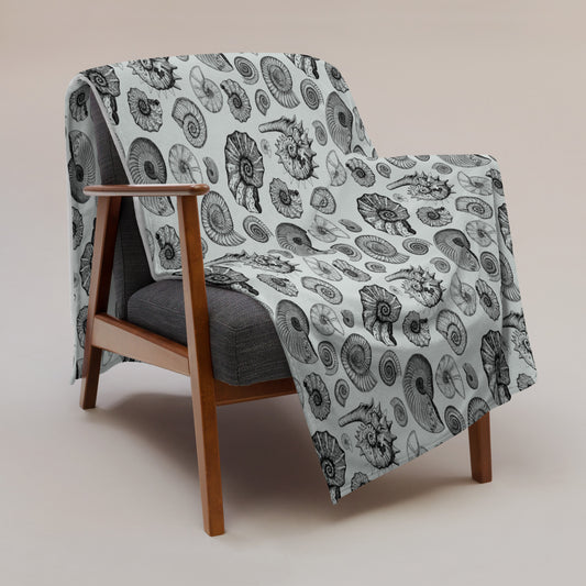Ammonites Throw Blanket