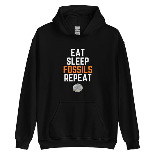 Eat Sleep Fossils Repeat Ammonite Hoodie