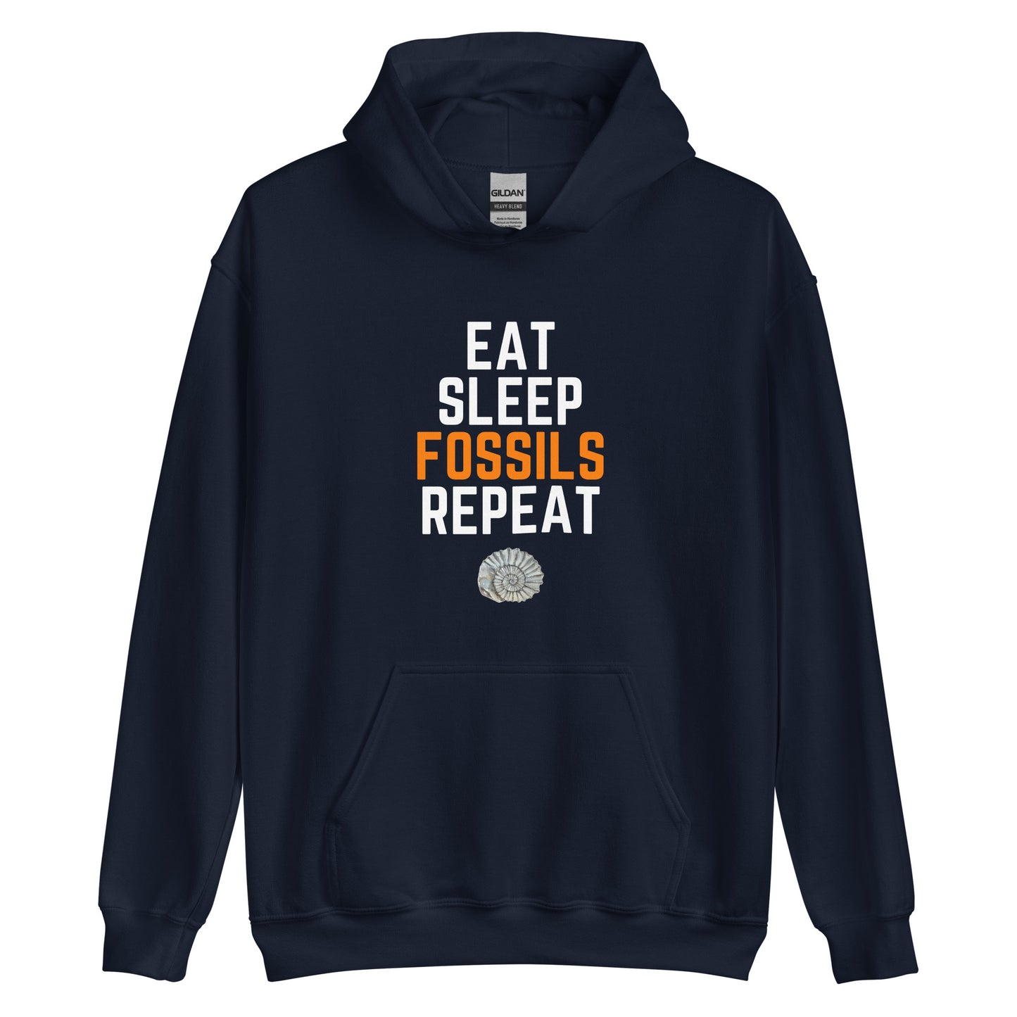 Eat Sleep Fossils Repeat Ammonite Hoodie
