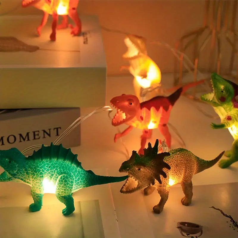 LED Battery Operated Dinosaur String Lights
